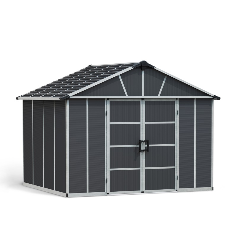 Palram - Canopia Yukon 11' x 9' antracit - heavy duty prostorný domek s možností dalšího rozšíření (základní modul)