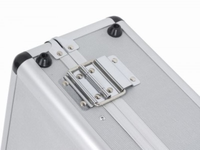 PRM10102S - Hliníkový kufr se zámky  460x330x160mm stříbrný