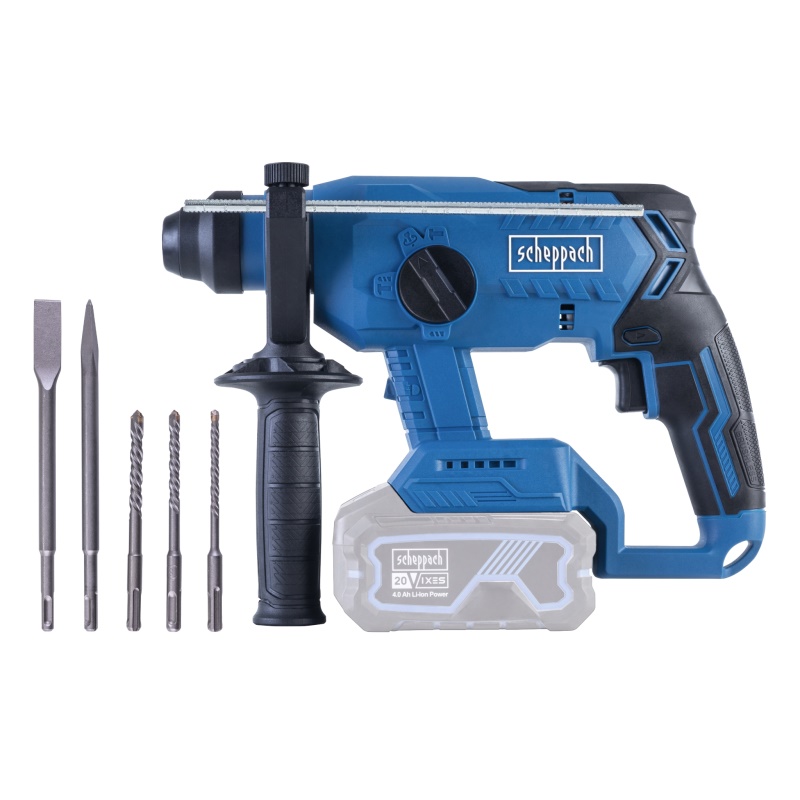 Scheppach BC-RHD230-X - 20 V IXES aku vrtací/sekací kladivo (bez baterie a nabíječky)