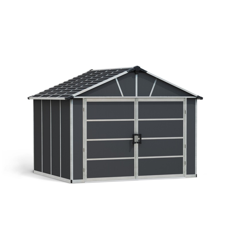 Palram - Canopia Yukon 11' x 9' antracit - heavy duty prostorný domek s možností dalšího rozšíření (základní modul)