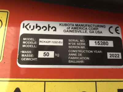 Traktorová sekačka Kubota Z122R