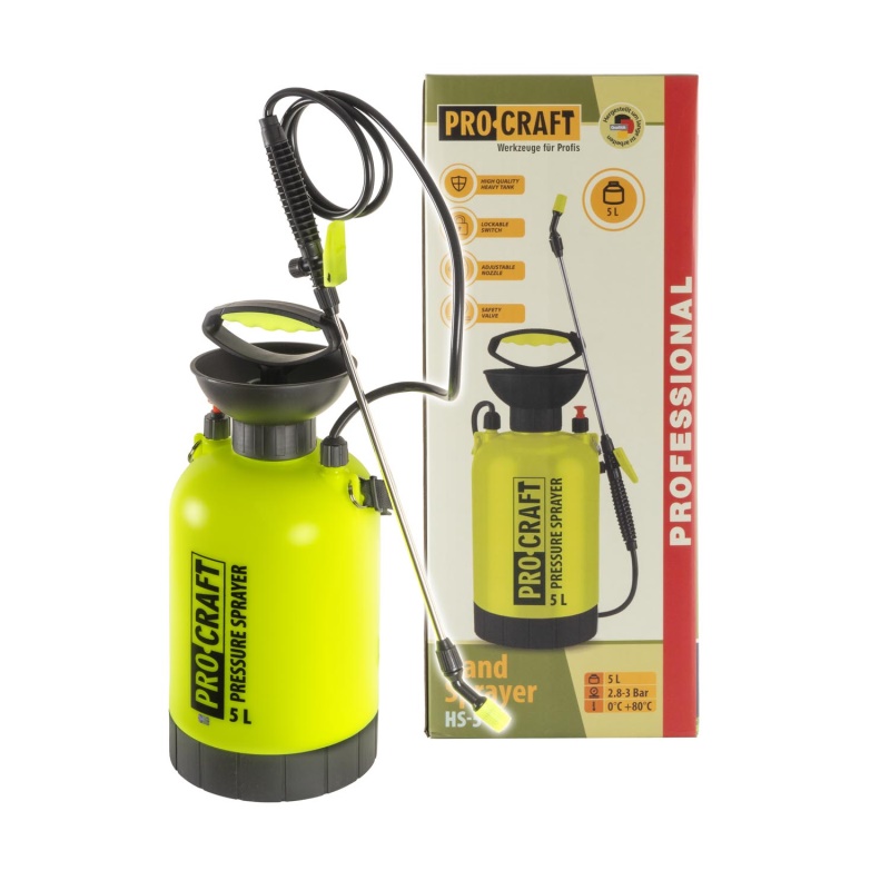 Ruční tlakový postřikovač Procraft HS-5