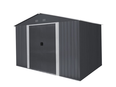 Riwall PRO RMSA 8x10 Anthracite - zahradní domek kovový 3 x 2,4 m se sedlovou střechou antracit
