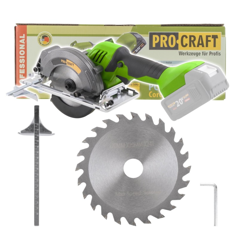 Pila kotoučová aku  Procraft PCA18 bez akumulátoru a nabíječky