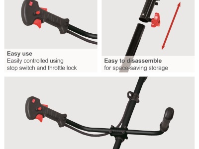 Scheppach BCH 5200 PB - křovinořez s benzinovým motorem 52 cm3