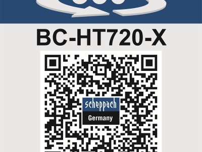 Scheppach BC-HT720-X-SET S2 - 2x20 V IXES aku plotostřih + 2x 2Ah baterie + duální nabíječka 2,4 A