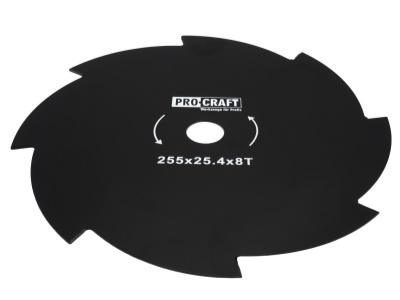 Nůž křovinořezu (kotouč) (D255*25.4) 8T PROCRAFT