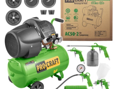 Kompresor Procraft AC50-2 + sada příslušenství