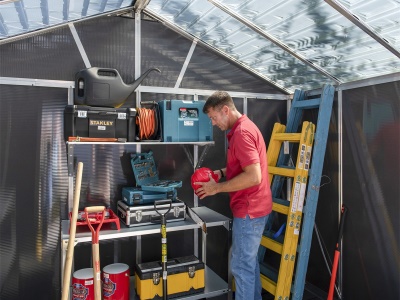 Palram - Canopia Yukon 11' x 9' antracit - heavy duty prostorný domek s možností dalšího rozšíření (základní modul)