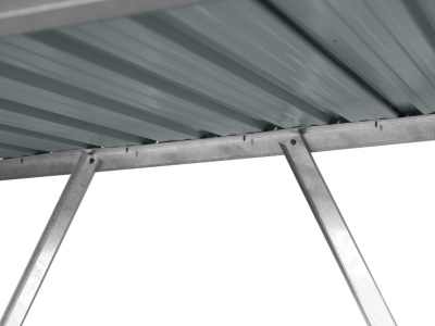 Riwall PRO RMWS 3x7 Anthracite - přístřešek na dřevo 2 x 1,5 m s pultovou střechou antracit