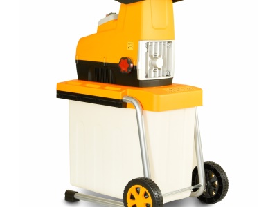 Riwall PRO RES 3044 B - elektrický válcový drtič 3000 W s transparentním boxem