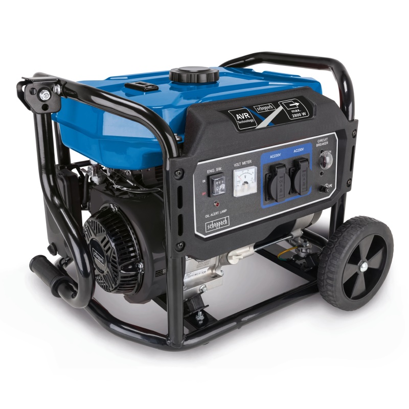 Scheppach SG 3200x - rámová elektrocentrála 2800 W s AVR regulací