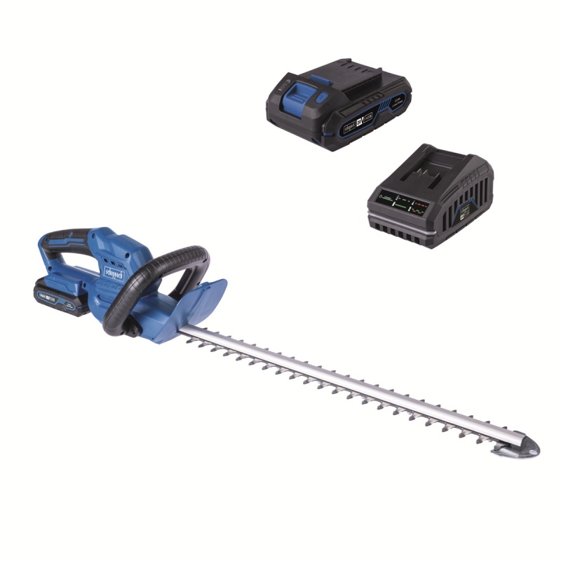 Scheppach C-HT570-X-SET S - 20 V IXES aku plotostřih + 2Ah baterie + nabíječka 2,4 A