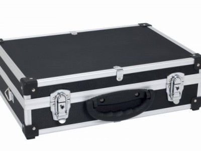 PRM10101B - Hliníkový kufr se zámky 425x305x125 mm černý