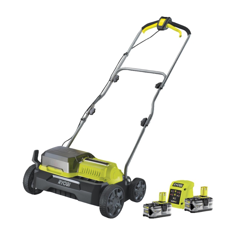 RYOBI RY18SFX35A-240 - aku 18 V travní provzdušňovač + 2x 4,0 Ah akumulátor + nabíječka ONE+
