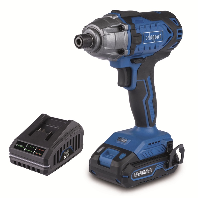 Scheppach C-ID180-X-SET S - aku 20 V IXES rázový utahovák + 2Ah baterie + nabíječka 2,4 A