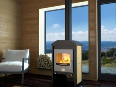 HS Flamingo VEGA žlutá - krbová kamna