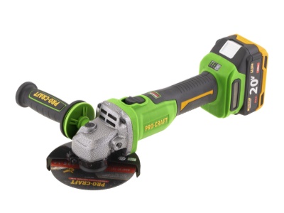 Aku úhlová bruska Procraft PWА220, 125mm