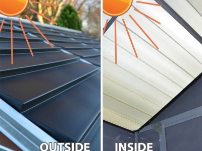 Palram - Canopia Skylight 6x10 antracit - zahradní domek