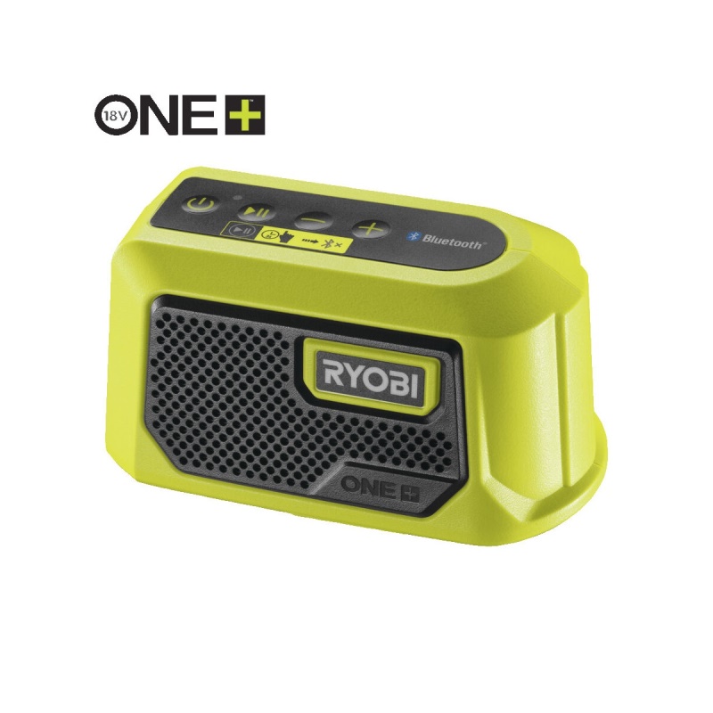 Ryobi RBTM18-0 - aku 18 V mini Bluetooth reproduktor ONE+ (bez baterie a nabíječky)