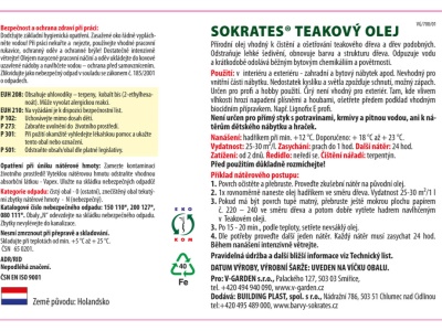 Sokrates V-garden Teak olej 0,6l