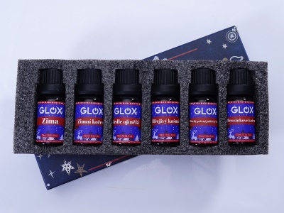 GLOXAO2 - Sada 6ks Vánočních aroma olejů