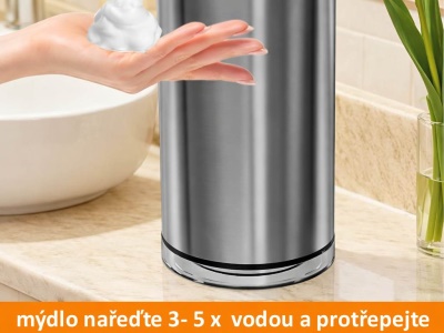 FST01S - Bezdotykový dávkovač pěnového mýdla nerezový