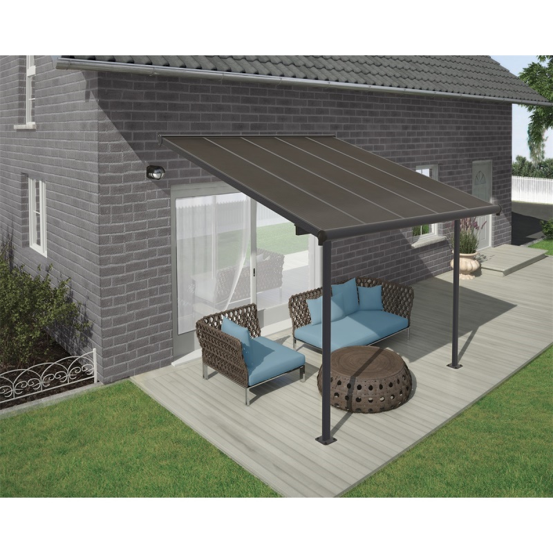 Palram - Canopia Capri 3000 antracit 3 x 3 - hliníková (montovaná) pergola
