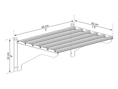 Palram - Canopia Kovová police