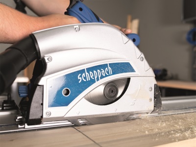 Scheppach PL 55 ponorná pila + 2x vodící lišta 700mm + ochrana proti překlopení + spojka lišt