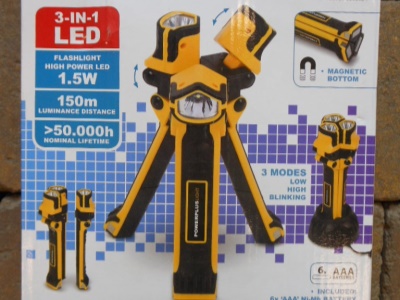 POWLI421 - LED ruční svítilna (baterka) 1,5W