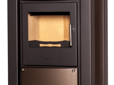 HS Flamingo Amos hnědá sametová - krbová kamna