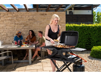 Riwall PRO RGG 20 Compact - přenosný plynový gril 4,2 kW se dvěma hořáky