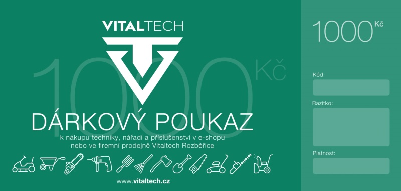 Dárkový poukaz Vitaltech 1 000 Kč