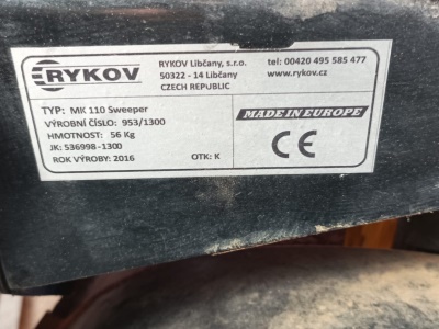 Zametací kartáč MK 110 Sweeper