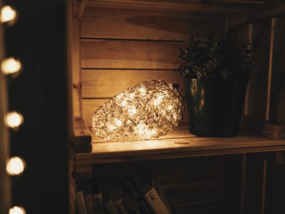 Šiška mini zlatá Crystal