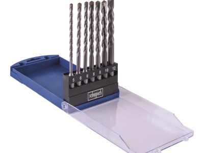 Scheppach Sada 7 vrtáků  SDS Plus - pr. 5/2x6/2x8/10/12 mm