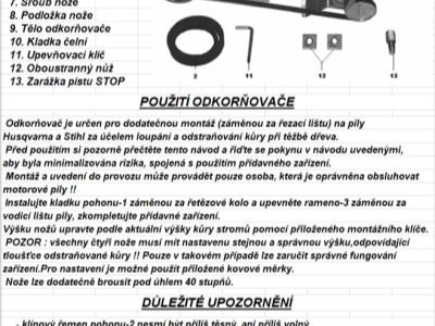 Odkorňovač Stihl 024