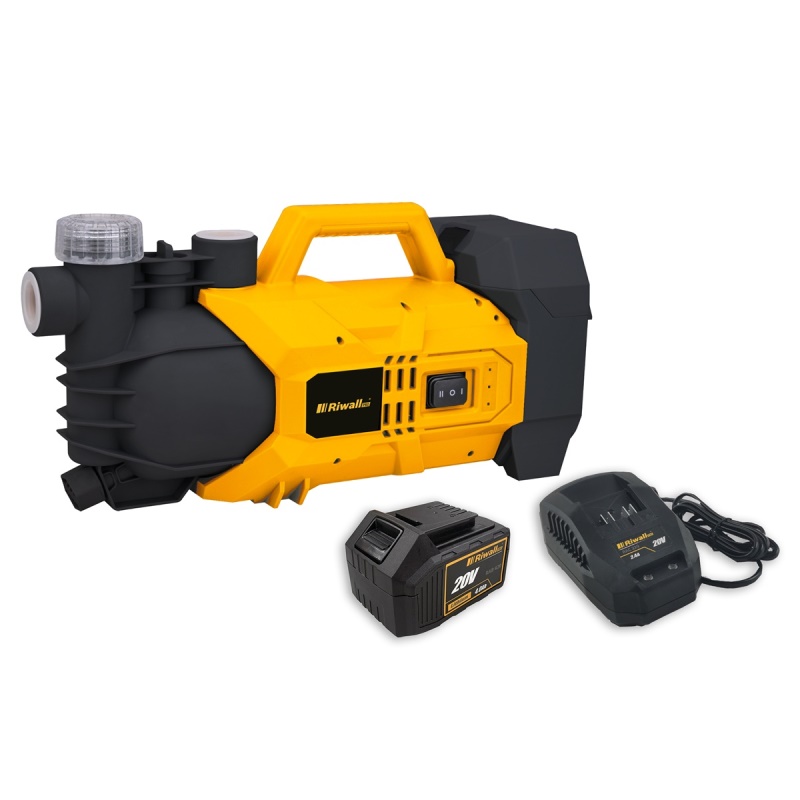 Riwall PRO - RAJP 2820 SET - aku 20V čerpadlo + 4 Ah baterie + nabíječka