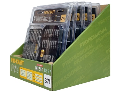 Aku vrtací šroubovák Procraft PA18LiH  se sadou bitů BS-37