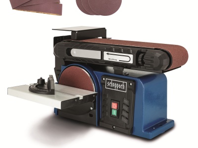 Scheppach BTS 900 - multifunkční pásová a čelní bruska