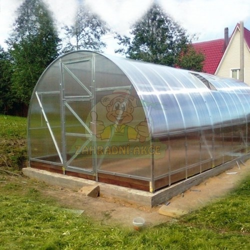Zahradní skleník Volya 2DUM 6mm 4x3m