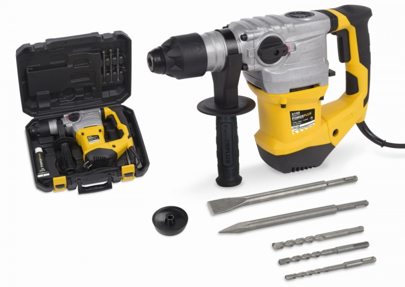 POWX1195 - Kombinované kladivo 1.500 W SDS-Plus