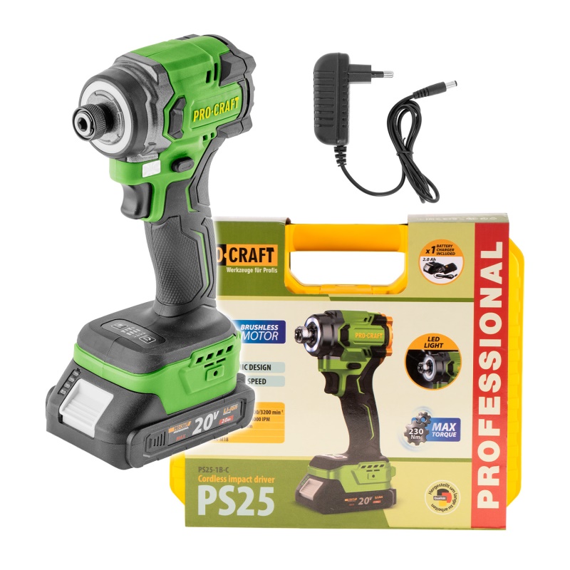 Aku rázový utahovák Procraft PS25