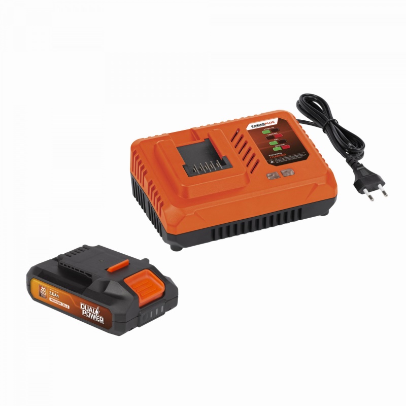POWDP9063 - Nabíječka 20V/40V 4.0A  plus  Baterie 20V LI-ION 3,0Ah