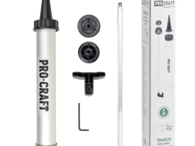 ALU trubicový zásobník 600ml pro měkké tuby Procraft TH60020 pro aku pistole na tmel PC20bb