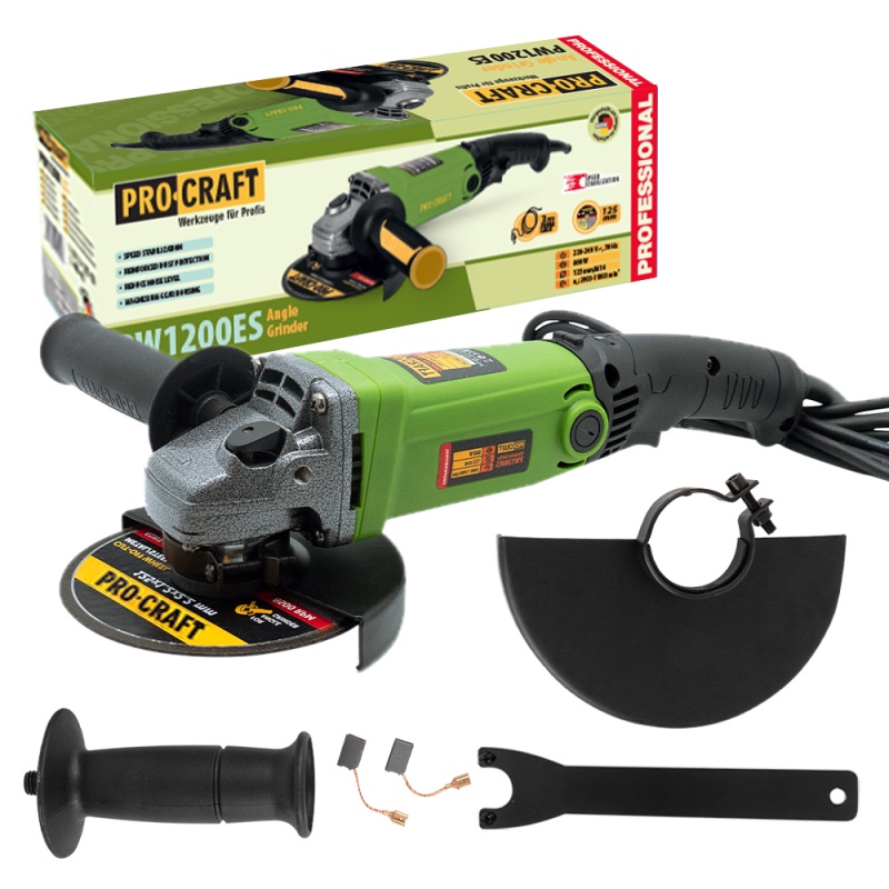 Úhlová bruska Procraft PW1200ES, 125mm