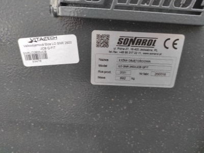 Velkoobjemová lžíce LO SNR 2600 JCB Q-FIT