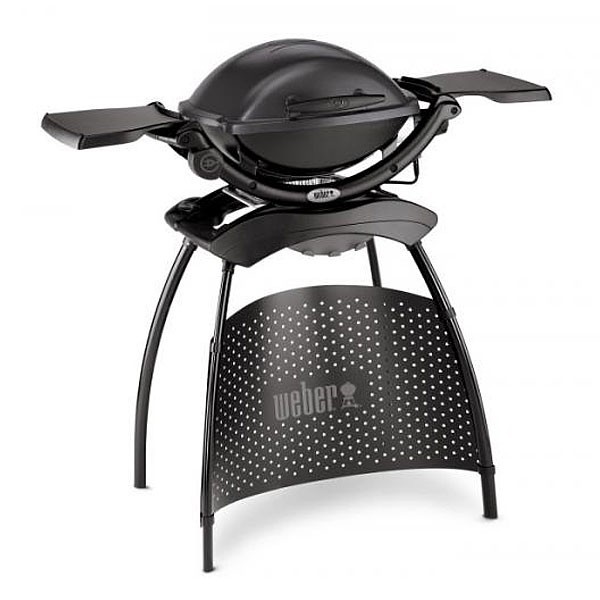Elektrický Gril Weber Q 1400 Stand se stojanem, tmavě šedá