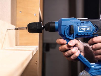 Scheppach C-RHD130-X - aku 20 V IXES vrtací kladivo SDS Plus 3v1 s příklepem, kufrem a příslušenstvím (bez baterie a nabíječky)